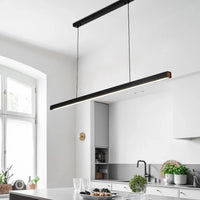 Lustre design moderne minimaliste personnalité barre à LED