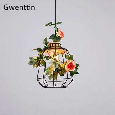 suspension moderne en bois avec éclairage led pour plantes - vue 9 sur 12