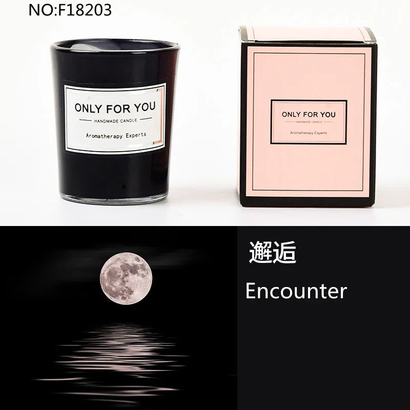 bougie parfumée romantique en cire de soja artisanale avec huiles essentielles - vue 22 sur 26