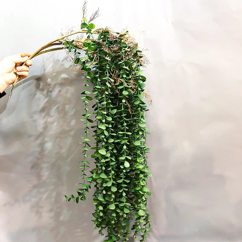 plantes artificielles en rotin d'eucalyptus pour décoration intérieure et extérieure - vue 2 sur 8