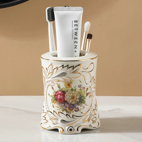 porte-brosse à dents en céramique design moderne pour salle de bain - vue 10 sur 10