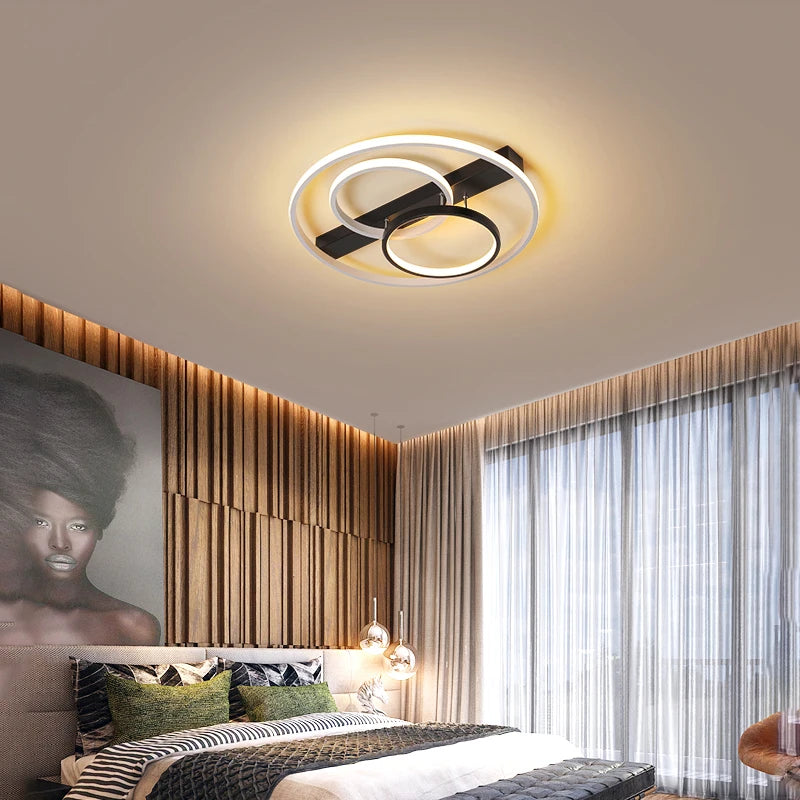 plafonnier led rond design moderne pour intérieur élégant - vue 3 sur 8