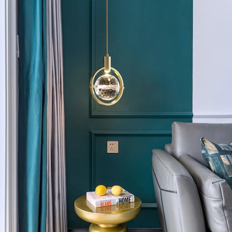 lustre postmoderne de luxe en cristal pour décoration de bar - vue 5 sur 8