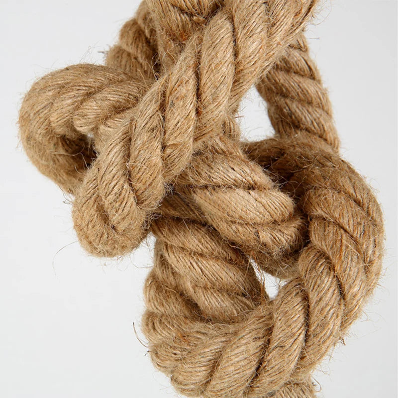 suspension en corde de chanvre style industriel pour café bar - vue 6 sur 8