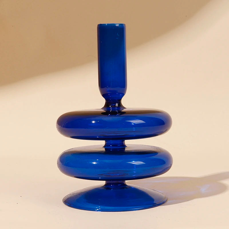 bougeoirs en verre pour décoration romantique et fêtes - vue 9 sur 14