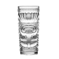 Mug tiki en verre transparent style bar festif