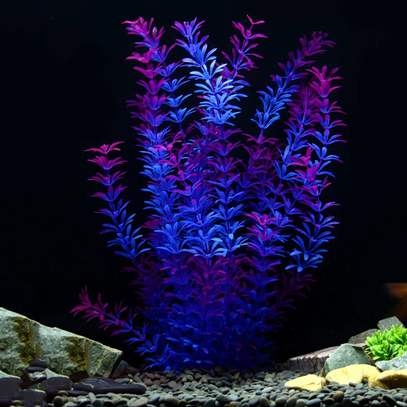 grandes plantes aquatiques artificielles pour décoration d'aquarium - vue 8 sur 8
