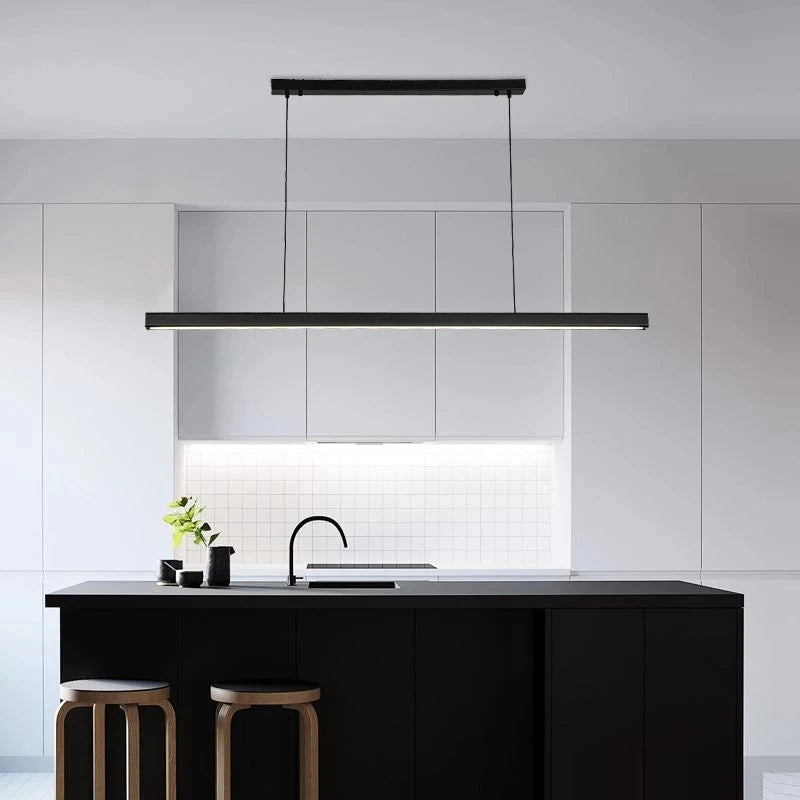 Lustre design moderne minimaliste personnalité barre à LED - vue 5 sur 6