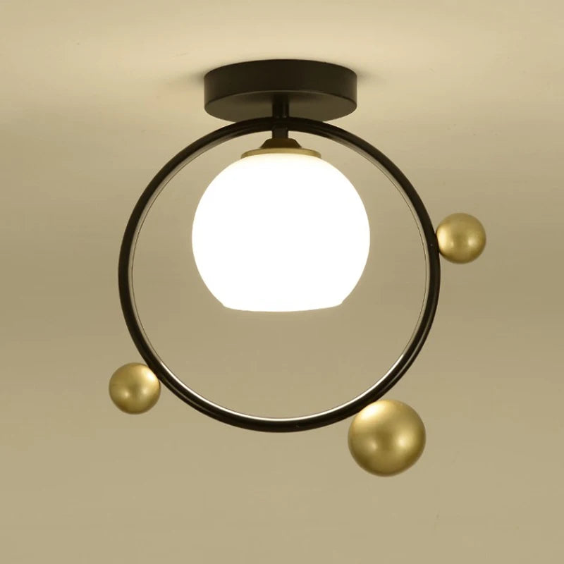 plafonnier moderne à leds pour hall d'entrée et balcon - vue 3 sur 20