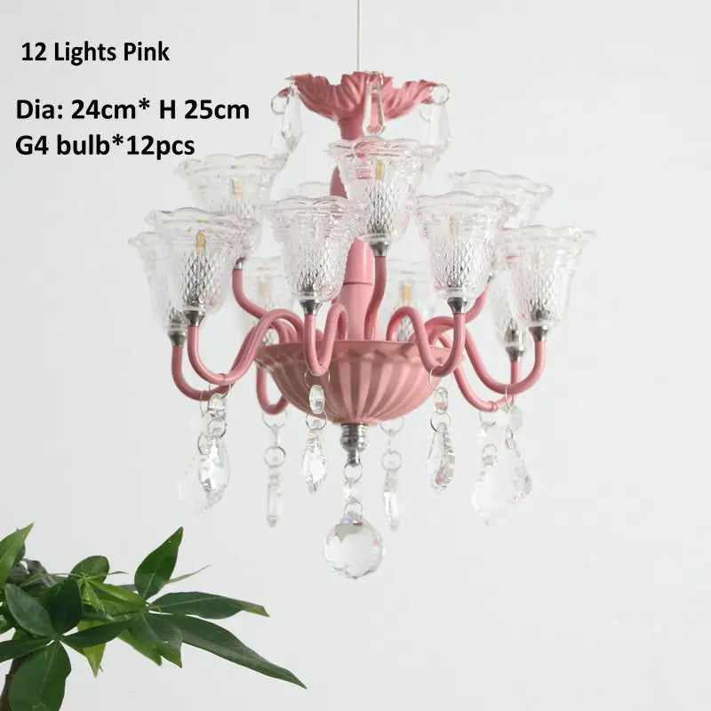 mini suspension créatives avec abat-jour en verre et cristal - vue 16 sur 21