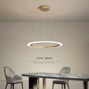 Lustre anneau LED salon minimaliste