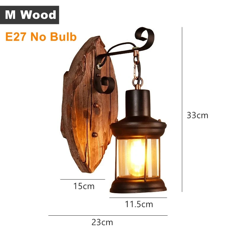 applique murale led rustique en fer vintage pour intérieur et extérieur - vue 16 sur 23