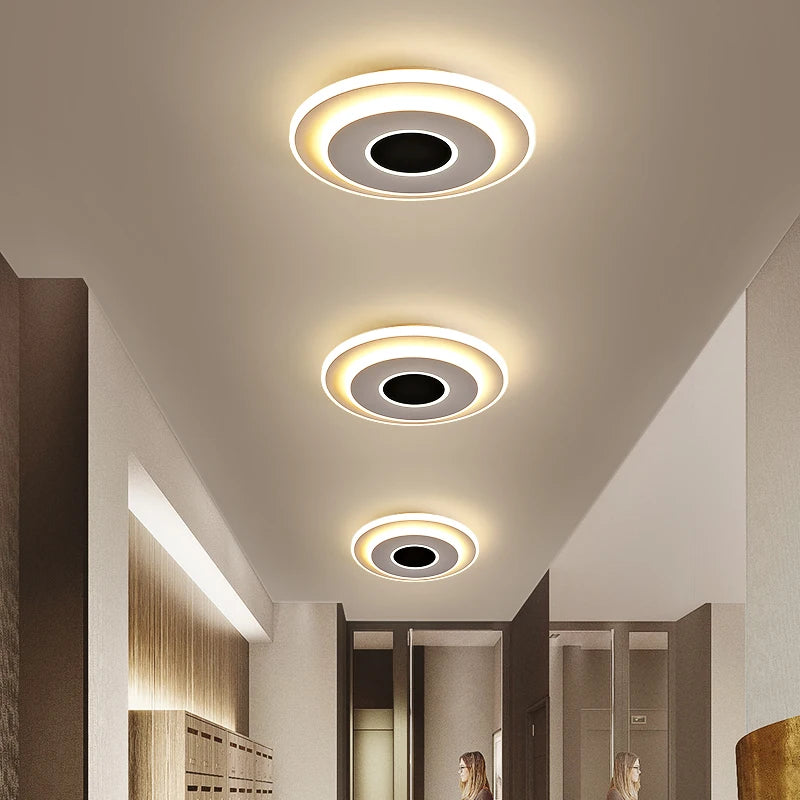 plafonnier led nordique en acrylique luminaire décoratif pour la maison - vue 5 sur 10