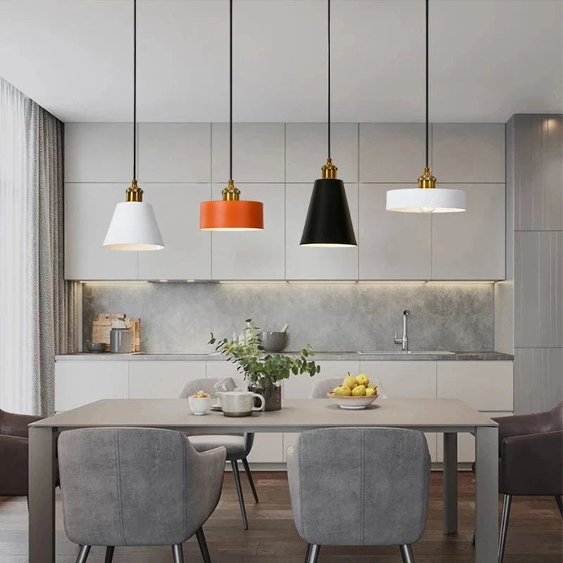Loft suspension lumières minimaliste moderne rétro suspension lampe abat-jour décor cuisine salle à manger chambre Restaurant luminaires