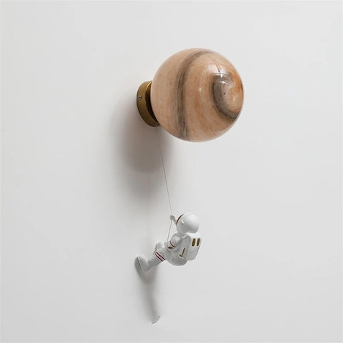 applique murale astronaute moderne pour chevet d'enfant décoration étoile lune - vue 4 sur 18