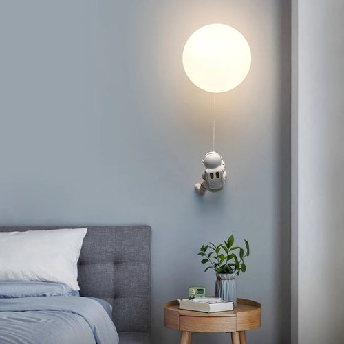 applique murale lune nordique pour chambre d'enfants en cuivre - vue 5 sur 18