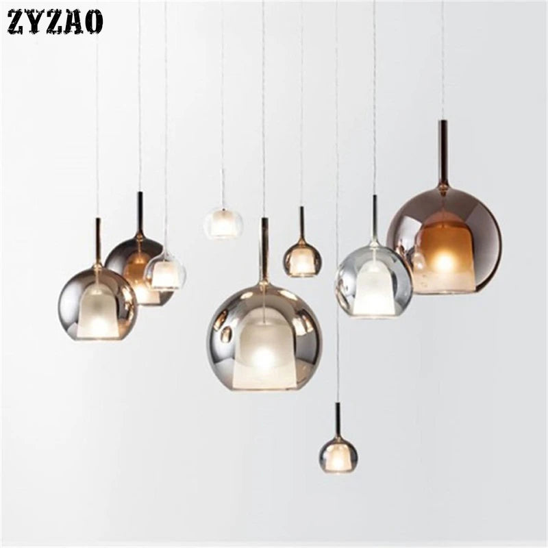suspension moderne en verre design nordique pour intérieur élégante - vue 3 sur 9