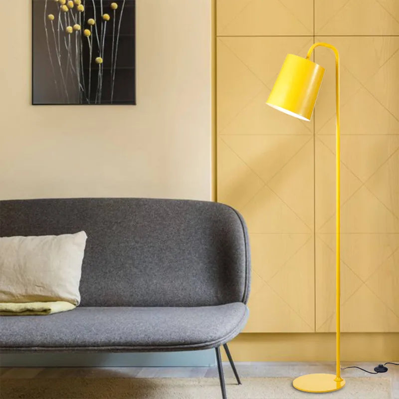 lampadaire décoratif style nordique en couleur macaron - vue 3 sur 7