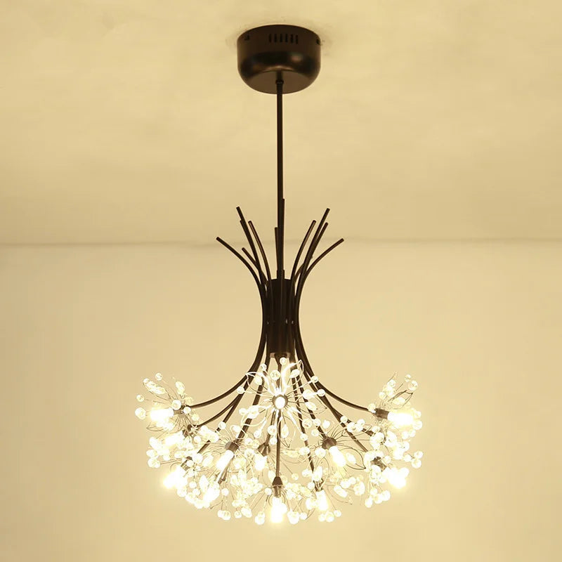 suspension décorative en forme de bouquet de cristal américain - vue 3 sur 8