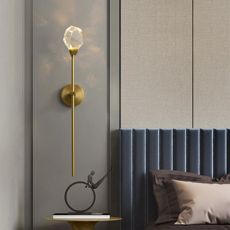 Applique murale moderne en cristal de luxe - vue 4 sur 8