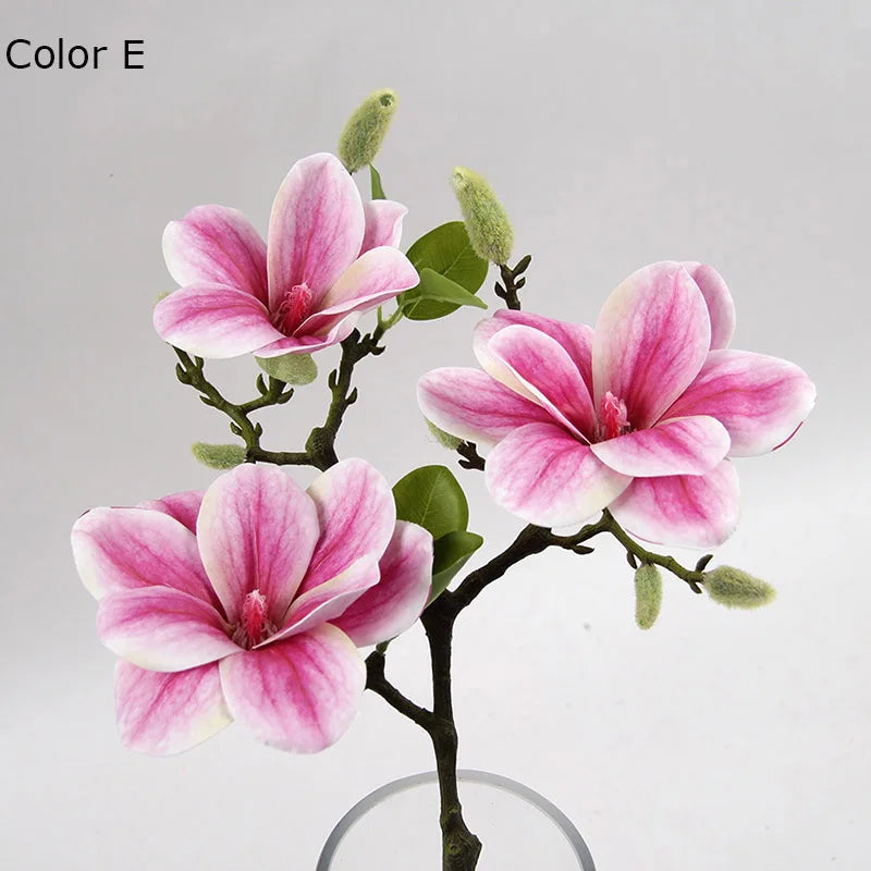 têtes de fleurs artificielles de magnolia pour décoration de mariage et fête - vue 9 sur 11