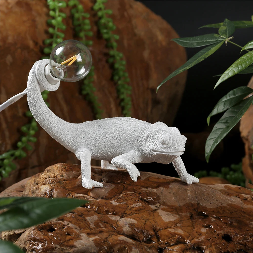 applique murale lézard mignon en résine luminaire de nuit - vue 3 sur 11