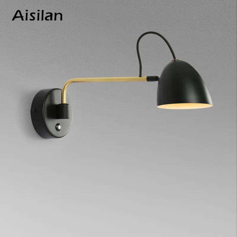 applique murale LED à bras oscillant à intensité variable avec interrupteur tactile Aisilan - vue 2 sur 8