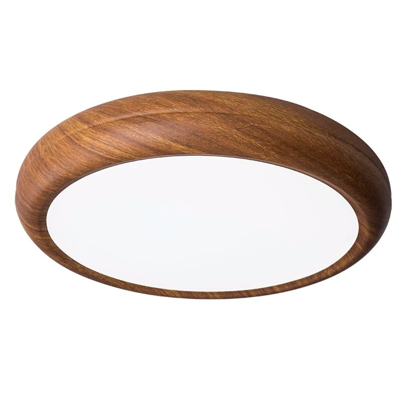 plafonnier fer bois noyer antique moderne - vue 6 sur 6