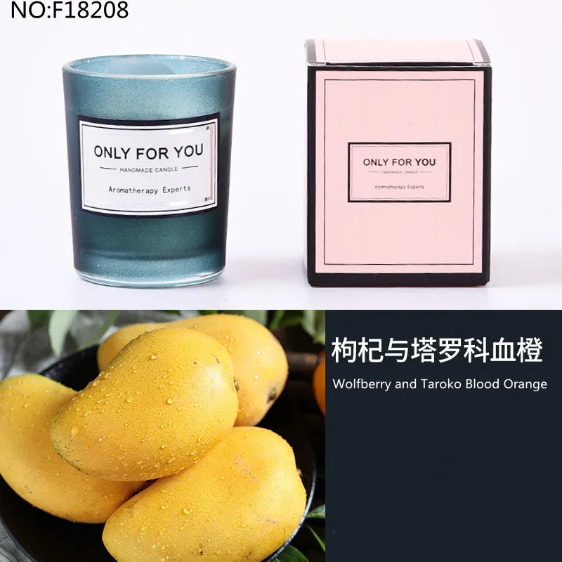 bougie parfumée romantique en cire de soja artisanale avec huiles essentielles - vue 26 sur 26