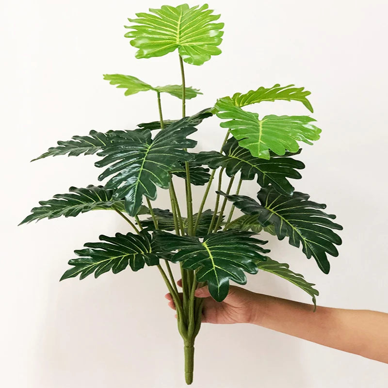 plantes monstera artificielles pour décoration tropicale et festive - vue 9 sur 10