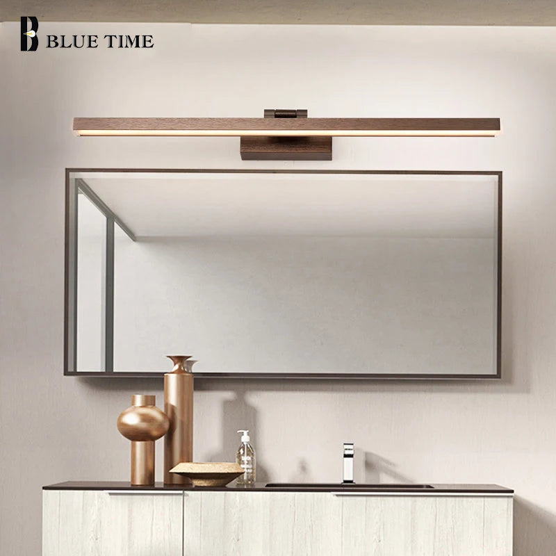 LED miroir lumière moderne applique murale LED lumière pour la maison salle de bain lampe AC90-260V LED luminaire intérieur appliques L120 100 80 60cm - vue 5 sur 6