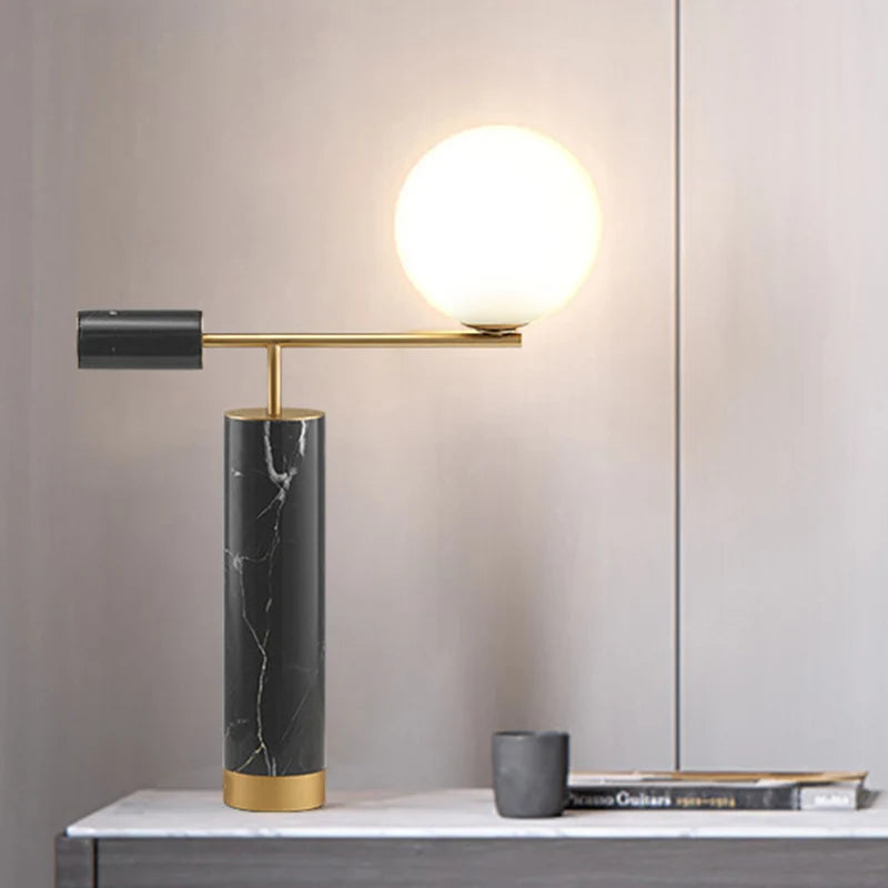 lampe à poser en verre design moderne pour décoration intérieure - vue 4 sur 8