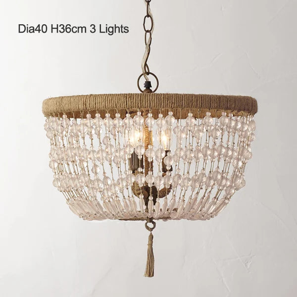 suspension vintage en cristal style industriel pour intérieur élégant - vue 11 sur 14