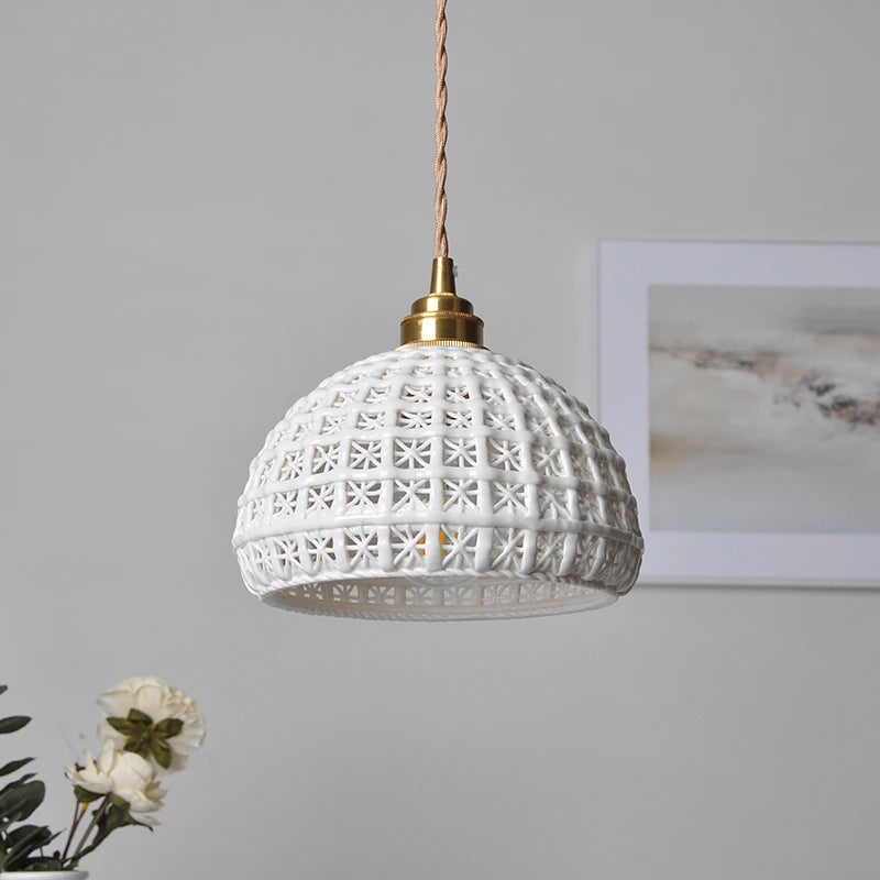 suspension modernes en céramique led pour décoration hoem - vue 3 sur 7