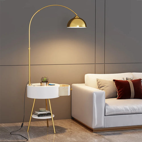 lampadaire haut de gamme avec étagère et livraison gratuite - vue 3 sur 8