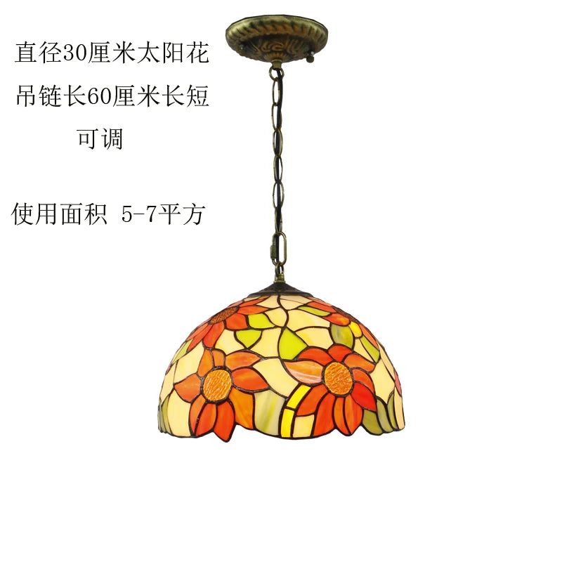 suspension baroque en verre teinté pour intérieur élégant - vue 11 sur 15