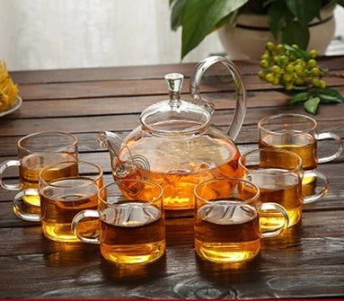 Service a the verre double paroi infuseur chauffe