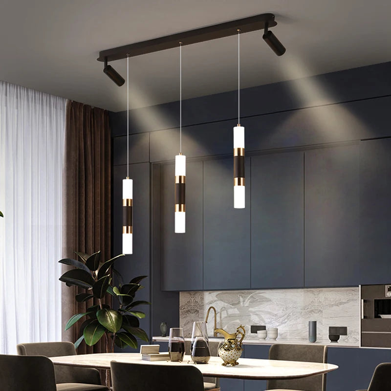 lustre à led moderne design réglable pour espaces divers - vue 5 sur 7