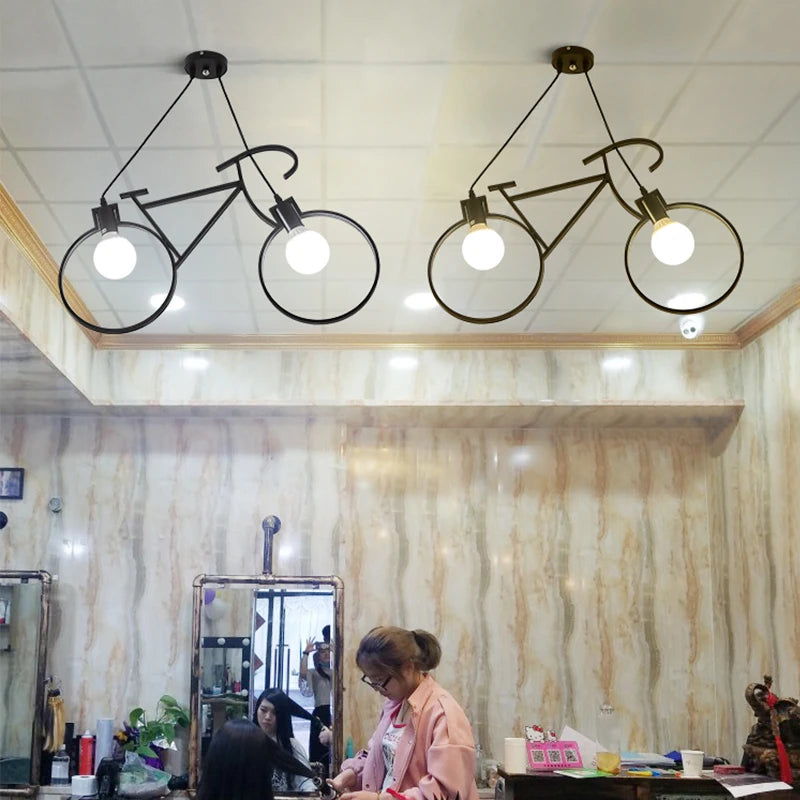 Suspension industrielle fer vélo - vue 5 sur 8
