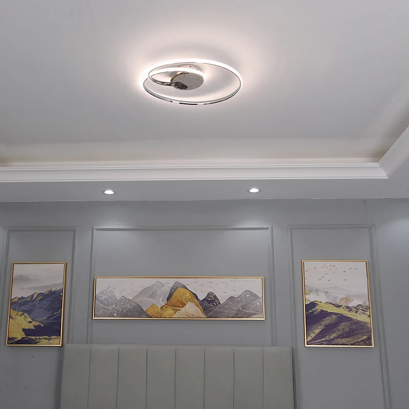 plafonnier led moderne pour décoration intérieure design élégant - vue 5 sur 10