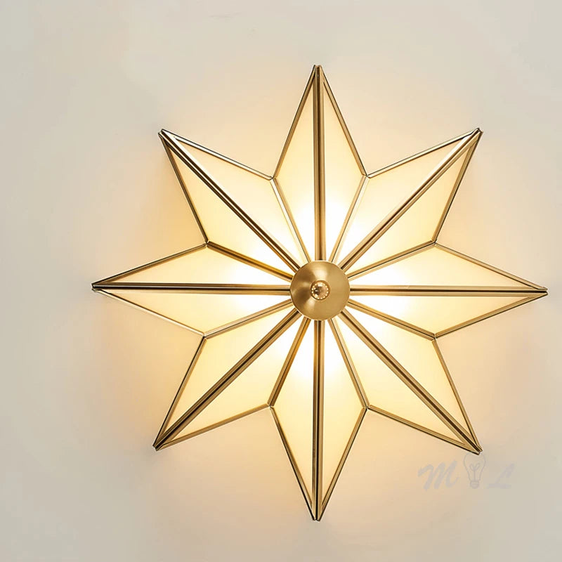 plafonnier nordique en cuivre design luxueux pour intérieur - vue 4 sur 7