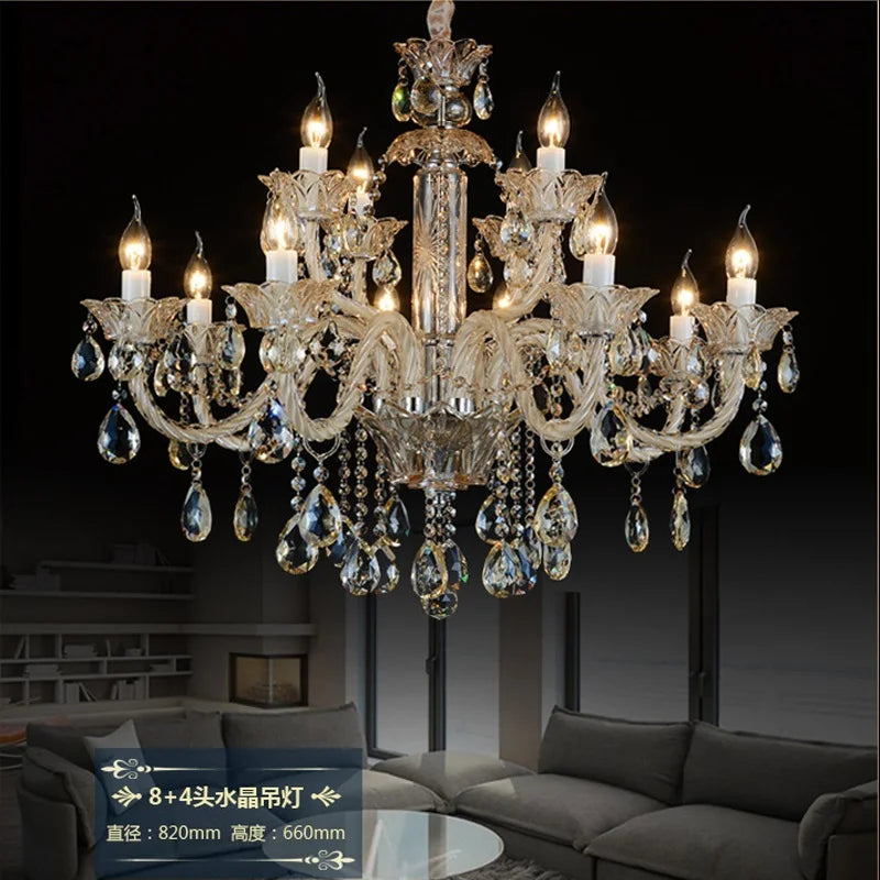 lustres en cristal pour décoration intérieure moderne et élégante - vue 3 sur 13