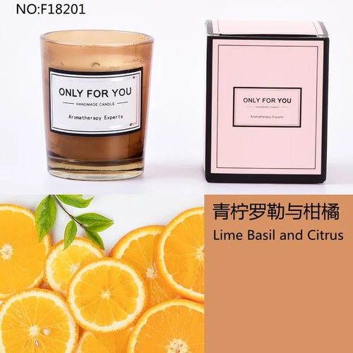 bougie parfumée romantique en cire de soja artisanale avec huiles essentielles - vue 16 sur 26