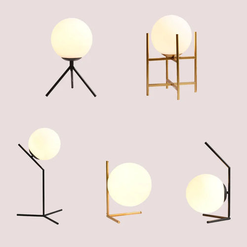 lampe à poser nordique en verre pour décoration moderne - vue 3 sur 16