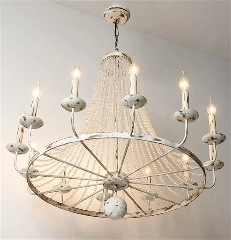 lustre vintage en cristal rétro pour café et bar - vue 5 sur 14