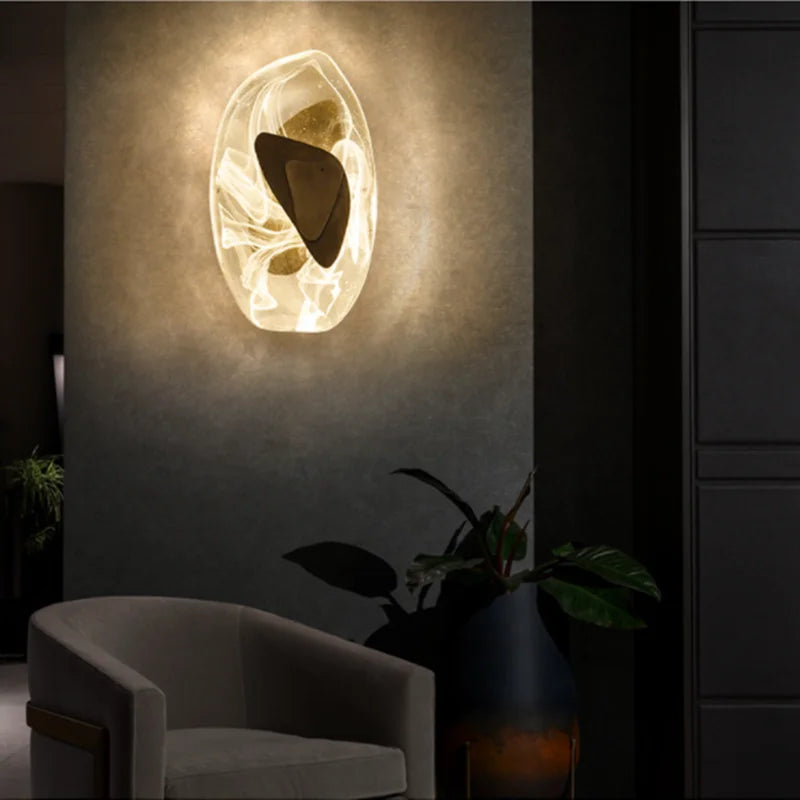 applique murale en cristal nordique pour éclairage décoratif élégant - vue 3 sur 8