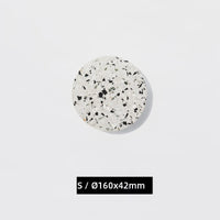 Applique extérieure LED étanche jardin rond intérieur Terrazzo &amp; acrylique décoration fond applique murale terrasse éclairage mural