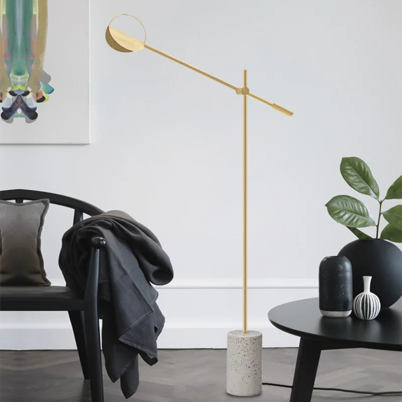 lampadaire nordique en fer style industriel pour décoration intérieure - vue 3 sur 8