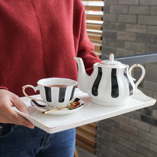 Service a the anglais porcelaine motifs peints main