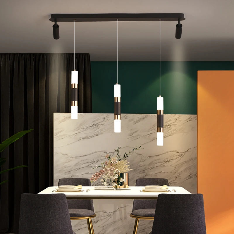 lustre à led moderne design réglable pour espaces divers - vue 4 sur 7